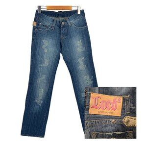 Dsquared2 Lord Low Rise Jeans IT42 Women Slim Distressed 28x31 Italy
